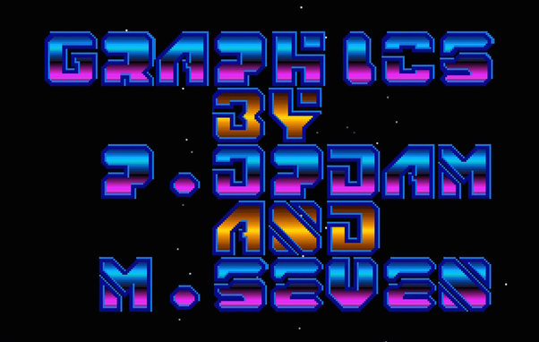 Screenshot from the 1990 Amiga shoot-'em-up game Venom Wing.