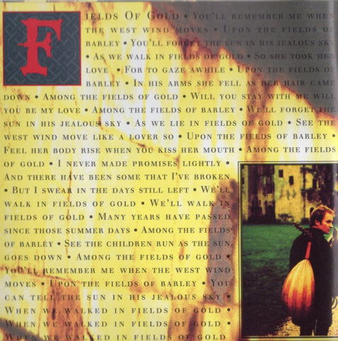 lyrics to "Fields of Gold"