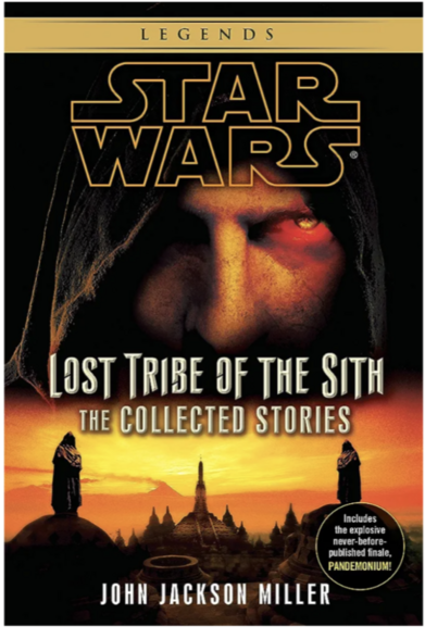 Book cover. Lost Tribe of the Sith.