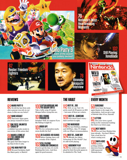 And the contents pages for NGamer 73 - March 2012 (UK)