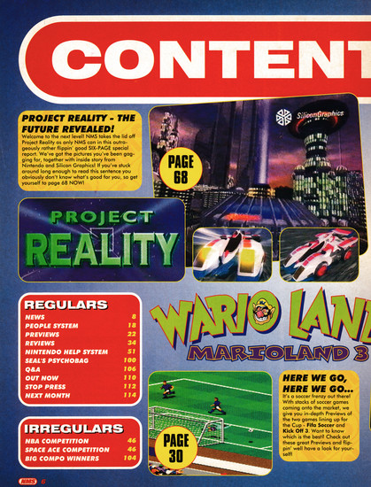 And the contents pages for Nintendo Magazine System 19 - April 1994 (UK)
