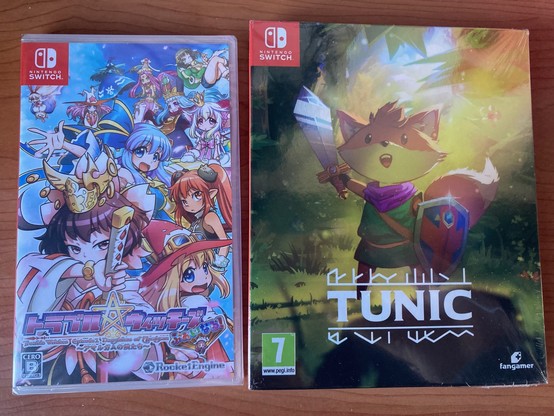 Trouble Witches Final! And Tunic, both on Nintendo Switch