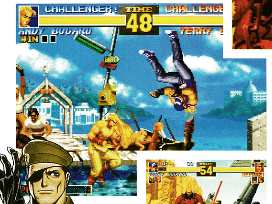 The same Image of King of Fighters '95 from Official Sega Saturn Magazine 6 - April 1996 (UK), but here with the correct colour balance, showing a lot more detail as well as much more natural looking tones.
