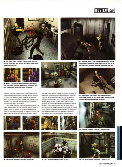 Review for Deep Fear  on Sega Saturn from Official Sega Saturn Magazine 36 - October 1998 (UK)

score: 86%
