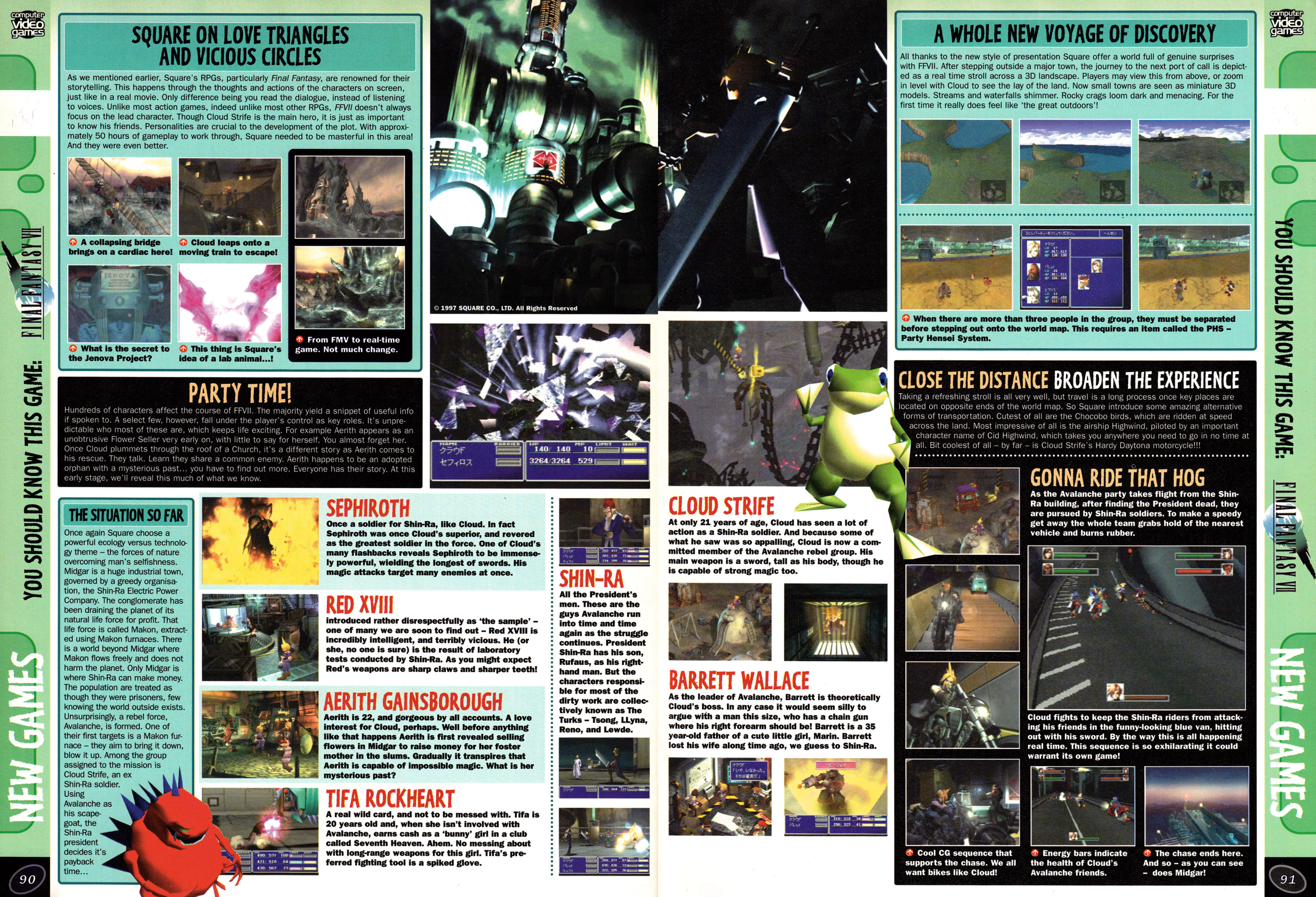 Preview for Final Fantasy VIII on PSone from CVG 185 - April 1997 (UK)