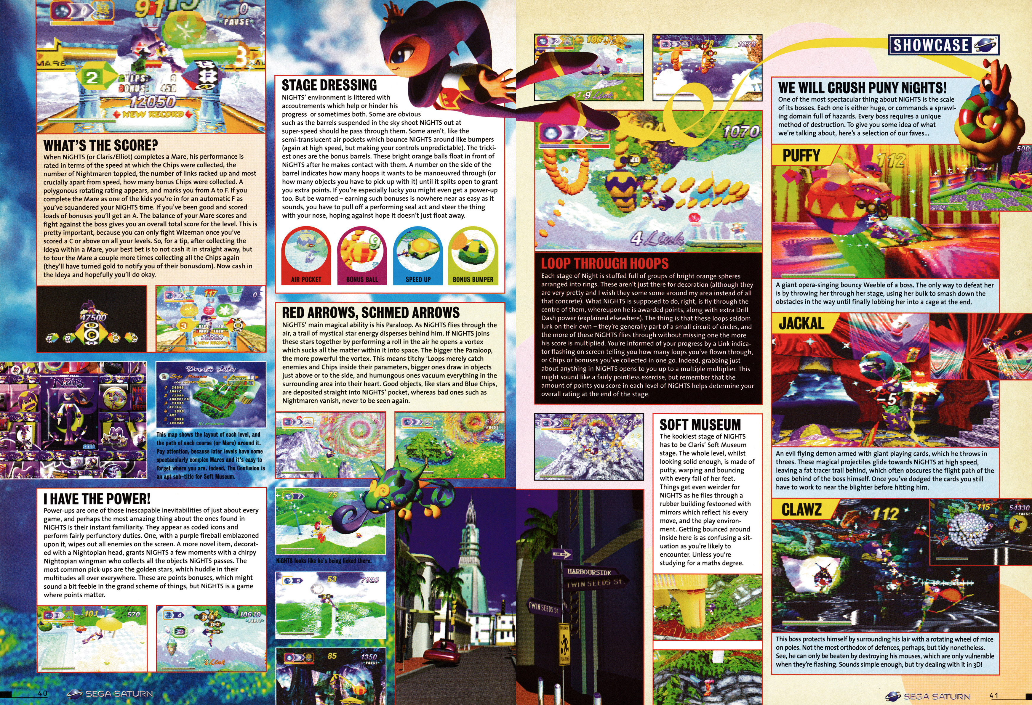 Feature for NiGHTS into Dreams on Sega Saturn from Official Sega Saturn Magazine 10 - August 1996 (UK)