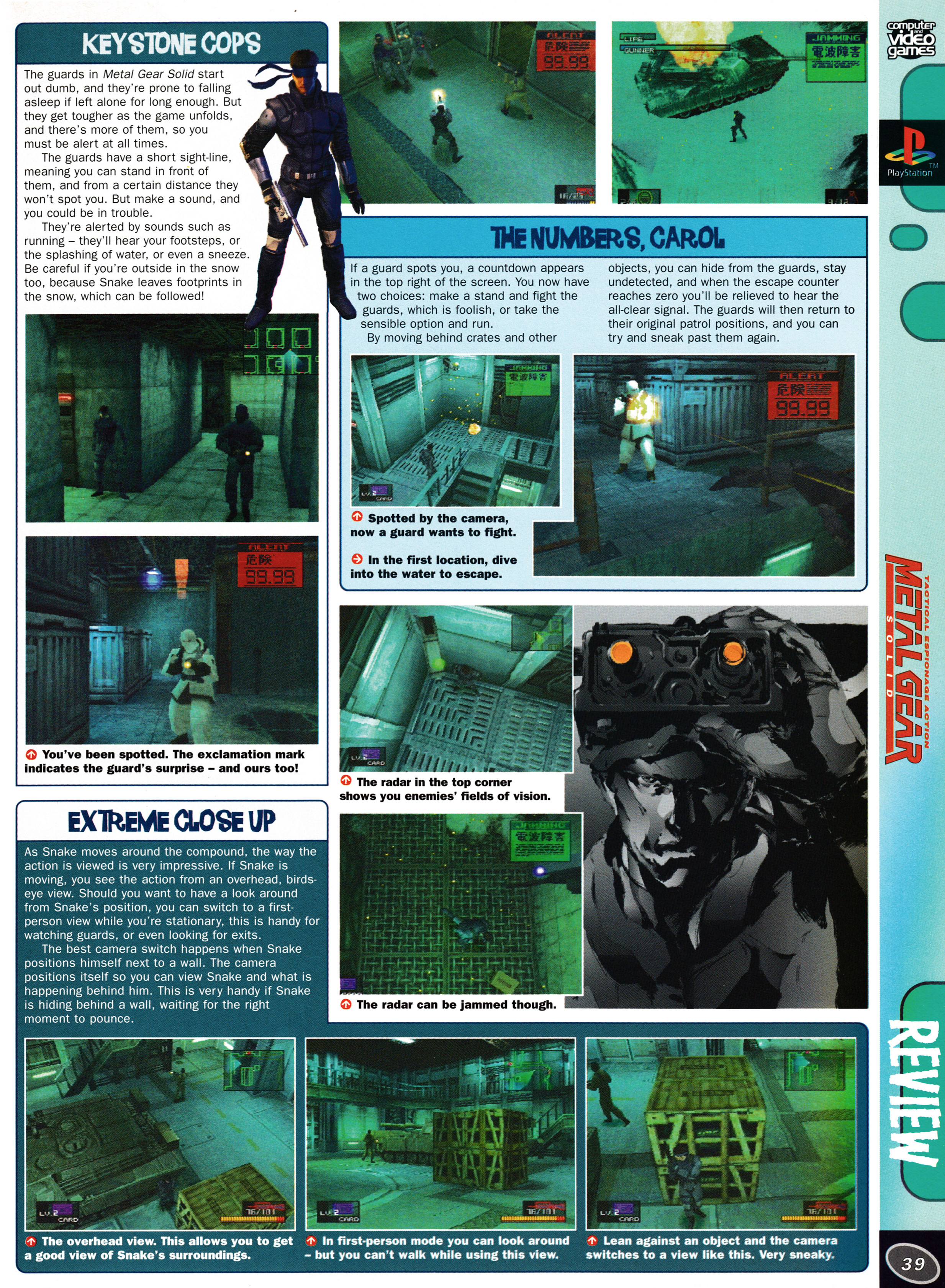 Review for Metal Gear Solid on PSone from CVG 208 - March 1999 (UK)  score: 5/5