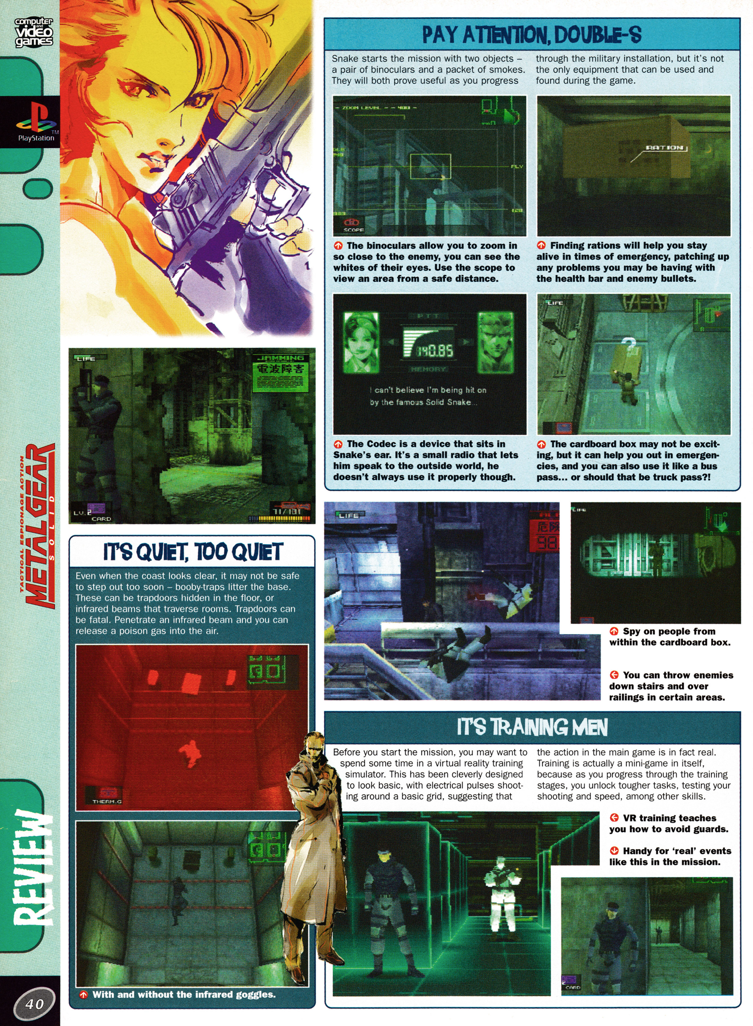 Review for Metal Gear Solid on PSone from CVG 208 - March 1999 (UK)  score: 5/5