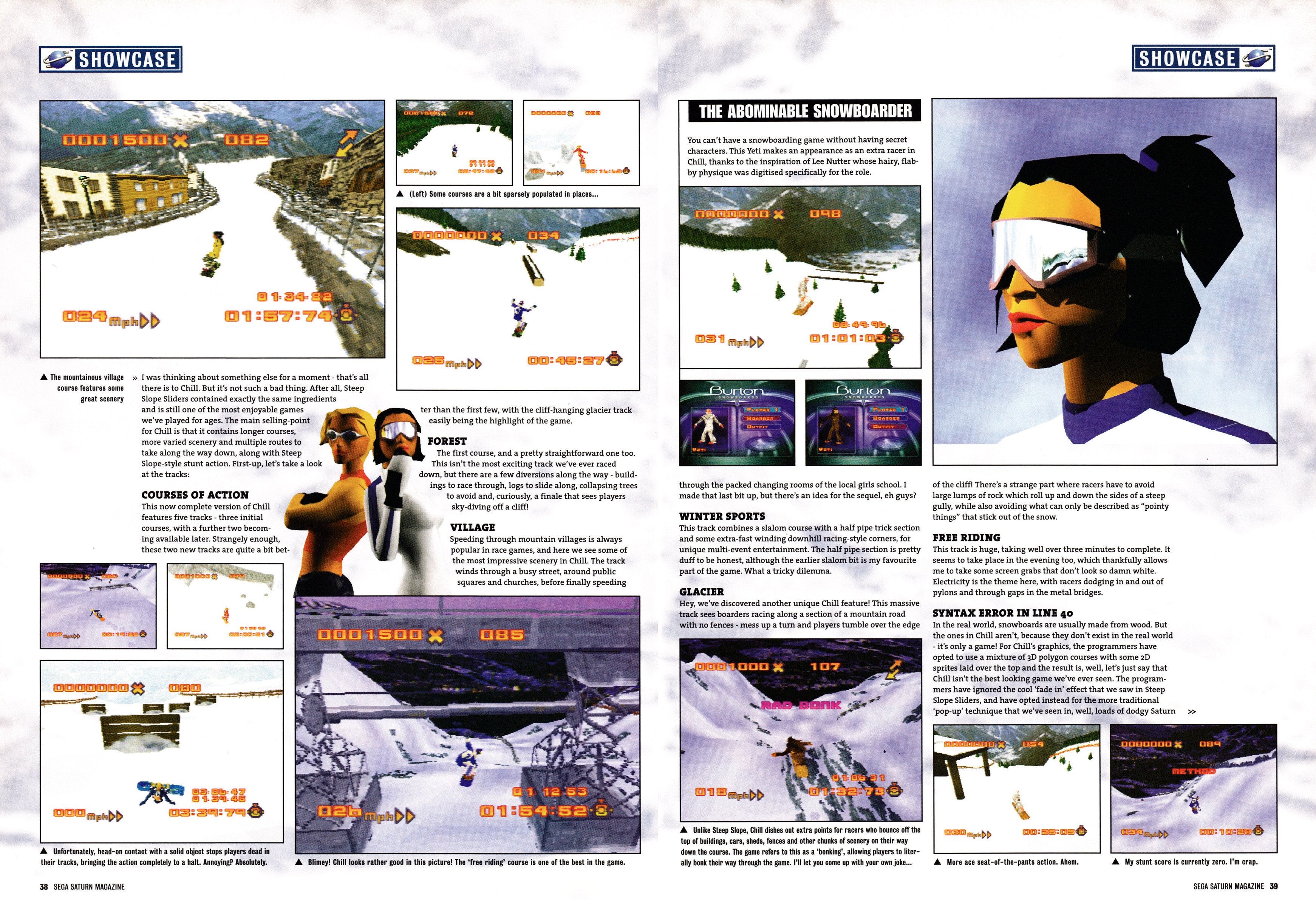 Feature for Chill on Sega Saturn from Official Sega Saturn Magazine 30 - April 1998 (UK)