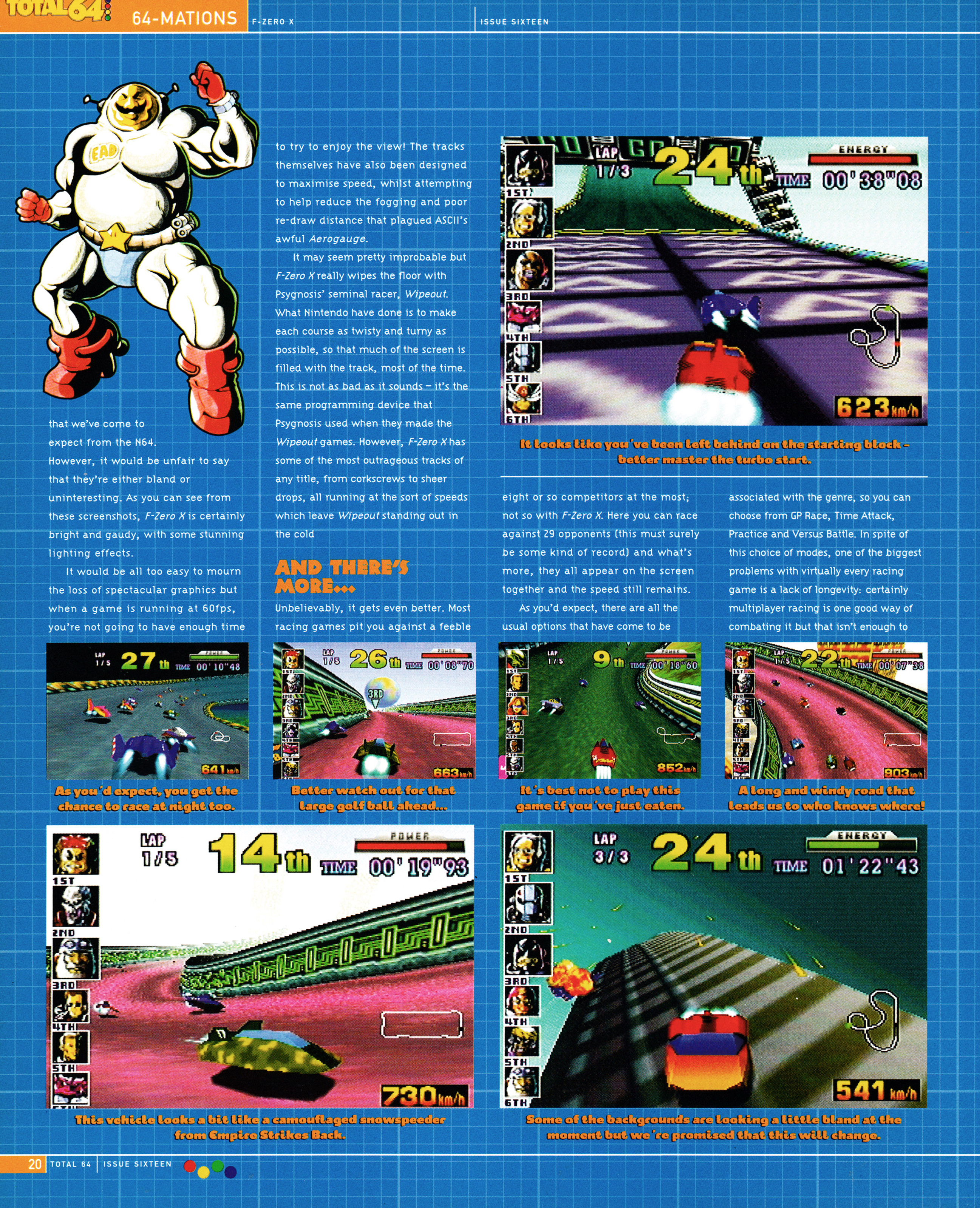 Preview for F-Zero X on Nintendo 64 from Total 64 No.16 Volume 2 Issue 4 - June 1998 (UK) 