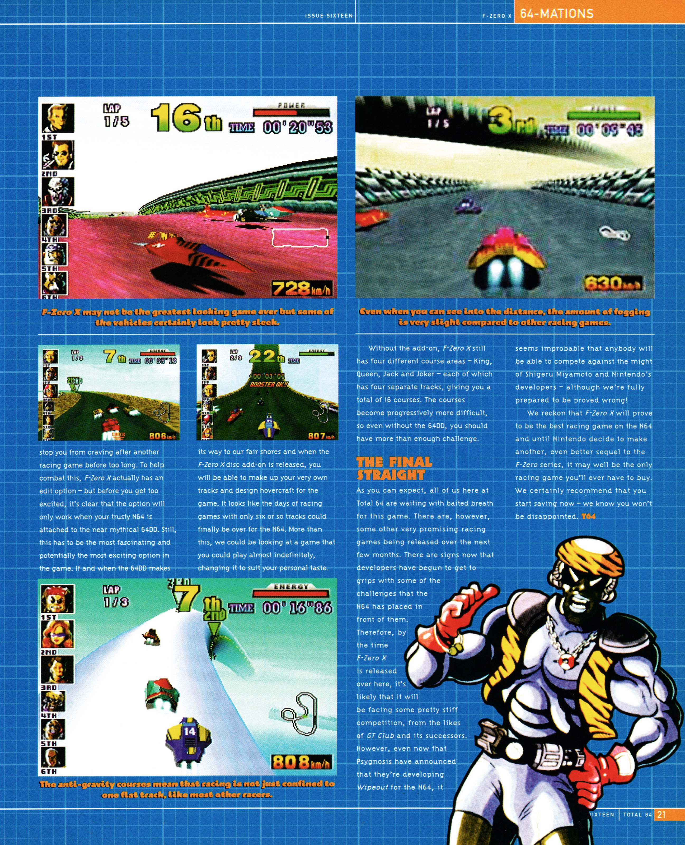 Preview for F-Zero X on Nintendo 64 from Total 64 No.16 Volume 2 Issue 4 - June 1998 (UK) 