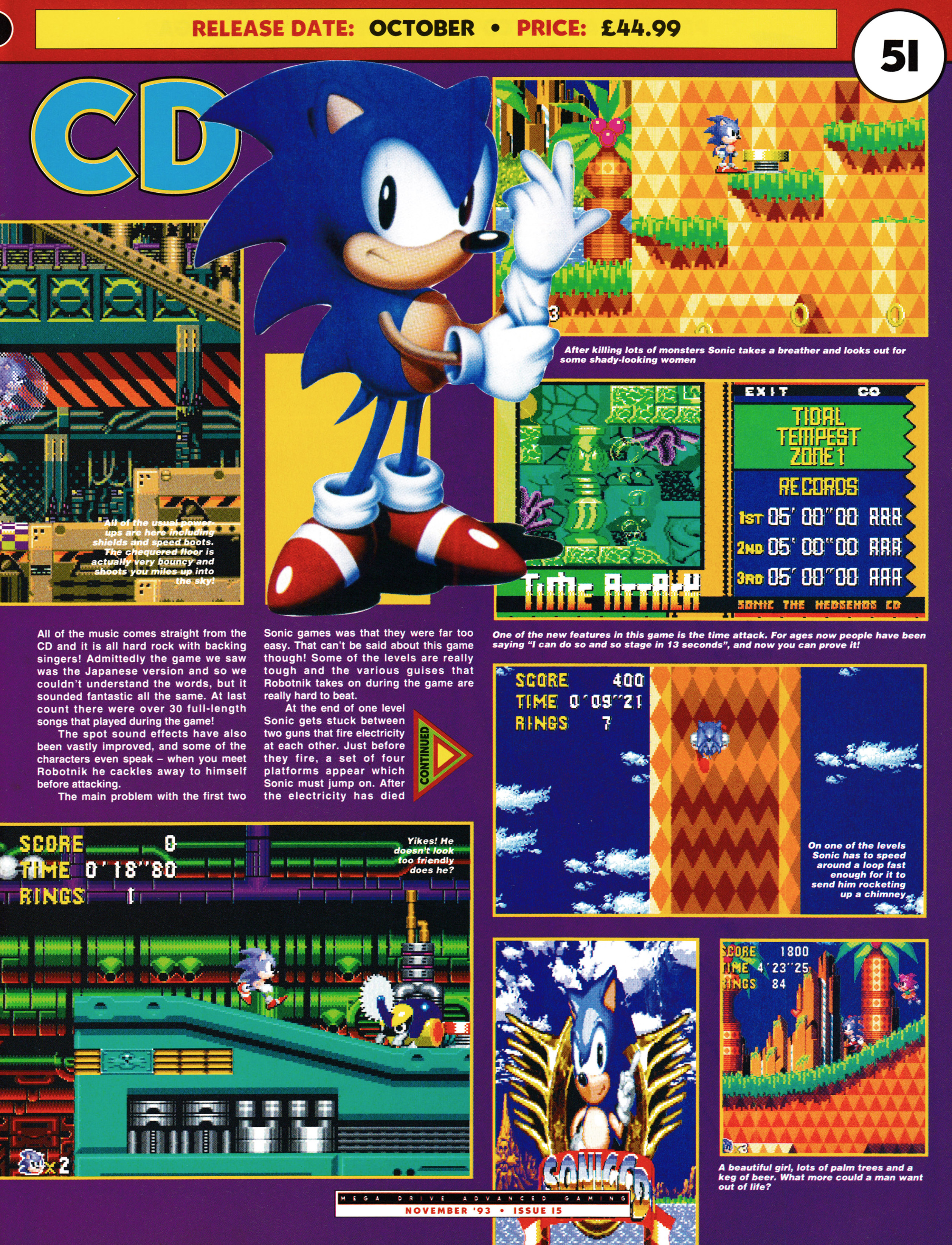 Preview for Conic CD on Mega CD from Mega Drive Advanced Gaming 15 - November 1993 (UK)