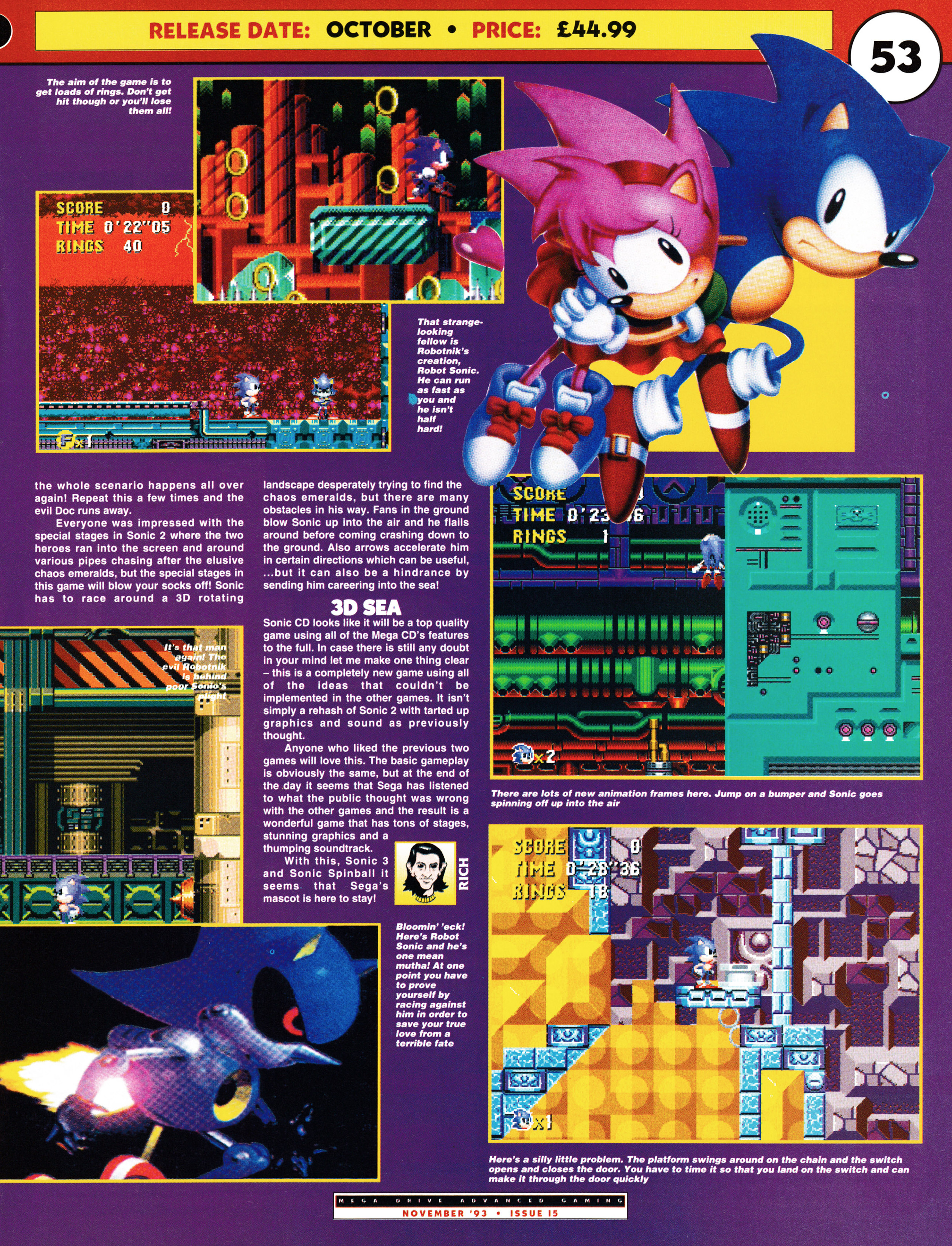 Preview for Conic CD on Mega CD from Mega Drive Advanced Gaming 15 - November 1993 (UK)