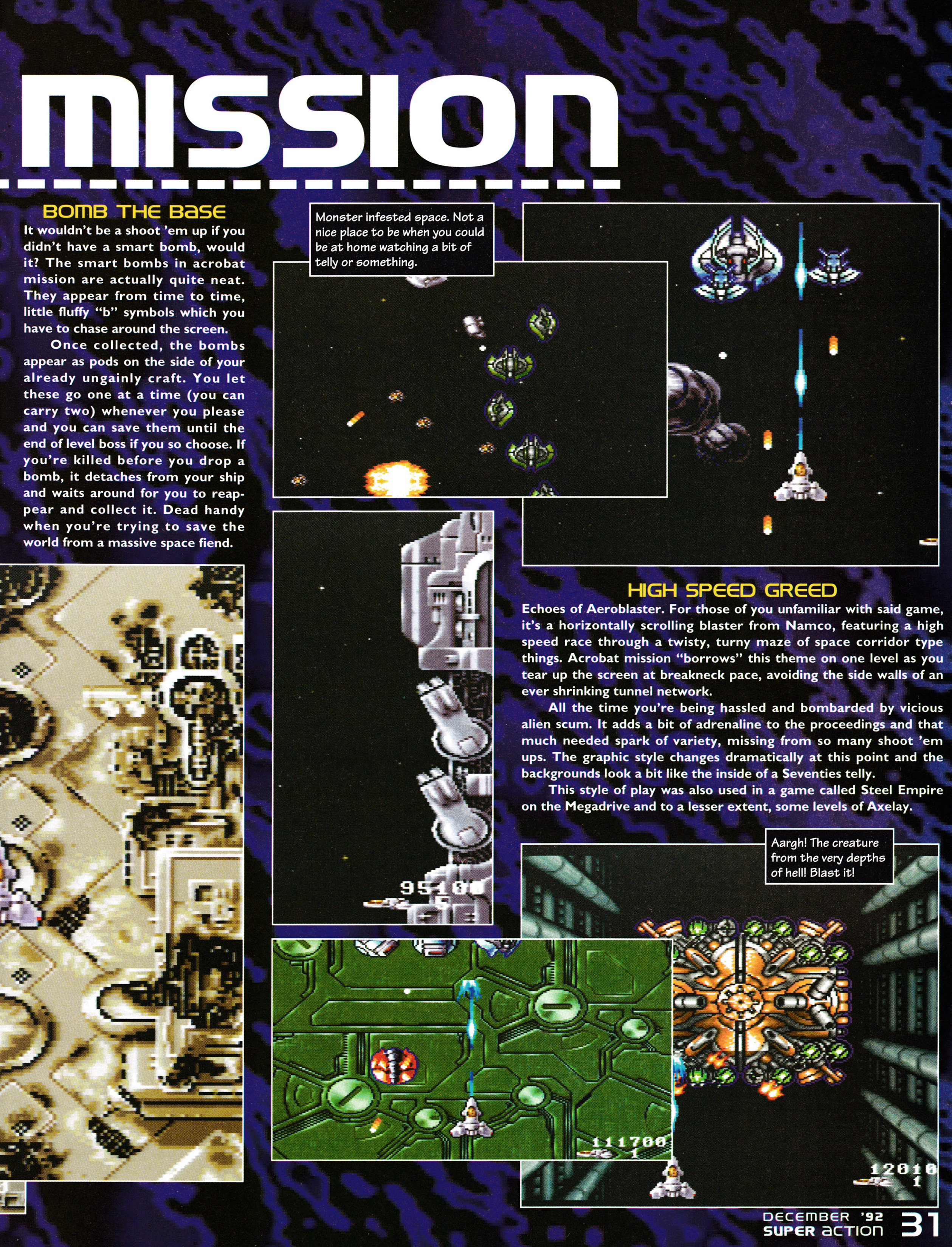 Review for Acrobat Mission on Super Nintendo From Super Action 3 - December 1992 (UK)  score: 62%